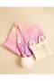 Girls Mauve Knitted Cap & Gloves Set - 3