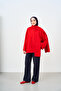 Women's Waist Belt Detail Tunic Red - 3