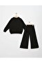 Lycra 2-Strip Stone Print Detail Girls' Set - 2