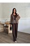 Women's Sequined Cardigan Detailed Modal; Three-Piece Set - 3