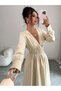 Rochie midi , bej - 4