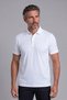 White Studio Shirt Collar Buttoned T-Shirt