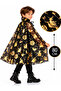 Halloween Children's Cape 80 cm Black Gold Printed Halloween Costume Cape