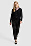 Women's Black Basic Knitwear Cardigan 50327569-Vr046 - 4