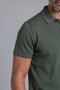 Khaki Studio Shirt Collar Buttoned T-Shirt - 4