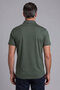 Khaki Studio Shirt Collar Buttoned T-Shirt - 2