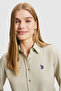 Women's Light Khaki Long Sleeve Basic Shirt 50324791-Vr183 - 2