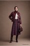 High waist plaid patterned long skirt 92 cm length burgundy 26kt112 - 4