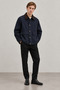 Velvet Collar Pocket Detailed Men's Jacket |   Mew3411028-1 - 2