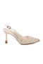 Stone Embellished Ankle Strap Pointed Toe Women's Evening Dress Shoes 022 - 2