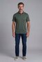 Khaki Studio Shirt Collar Buttoned T-Shirt - 5