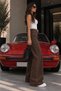 Women's High Waist Palazzo Jean Trousers - 2