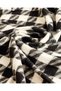 Women Black And White Embellished Knitted Scarf - 4