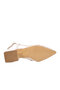 White Adjustable Ankle Strap Pointed Toe Tulle Detailed Women's Evening Dress Shoes 202 - 5