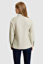 Women's Light Khaki Long Sleeve Basic Shirt 50324791-Vr183 - 5