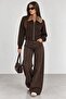 Premium Fur Collar Detailed Zippered Knitwear Cardigan - 2