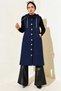 Women's Gold Buttoned Hooded Quilted Vest -0650