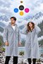 Unisex Gray Eva Fabric Water Windproof Adult Raincoat Spring Autumn