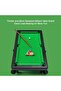 Mini Pool Table Game, Billiards Table Pool Table Set with 11 Balls 2 Cues and 1 Triangle, Portable Games Table Indoor Outdoor Game, Household Funny Pool Toy - 2