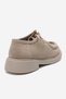 Women's lace-up loafer shoes genuine leather arden suede mink - 3