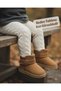 Daily School Nursery Girls Boys Baby Kids Suede Look Velcro Inside Wool Warm Winter Mini Boots