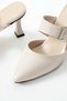 Ba04615 Women's Ten-Tuckle Closed-Front Daily Evening Dress Shoes with 8 cm Heel - 5