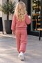 Girls Floral Pattern 2 Yarn Tracksuit Set Sweatshirt and Jogger Pants Casual Sportswear Comfortable Fit Kids Tracksuit Set 2-9 Years - 2