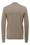 High Collar Regular Plain Light Brown Men's Sweater Onswyler Life Reg 14 Half Zip Knit - 2
