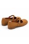 Women's Buckle-Strapped Ballerina Flats with Square Toe and Stitching Detail Casual Shoes - 4