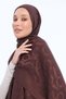 Alia Shawl - Vo Como Pattern - Bitter Brown - 2