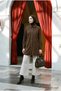 Stone Detailed Pocketed Long Sleeve Shirt Tunic 95 cm Length Brown 26Kt541