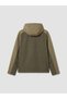 Green Relax Fit Hooded Men's Raincoat - 7