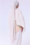 Alia Shawl - Logo Patterned - Ecru - 4