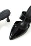 Ba04615 Women's Buckle-Closed Front Casual Evening Dress Shoes 8 cm Heeled Slippers - 5