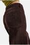 Women's Coffee W6-81 Palazzo Fit Smooth Velvet Fabric Trousers - 4