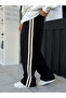 Black Knitted Striped Baggy Tracksuit We-5135 - 5