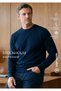 Stockholm |   Crew Neck Sweatshirt-Dark Navy Blue