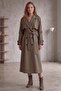 Women's Lined Premium Trench Coat with Belt and Additional Pieces - 2