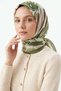 Magnolia Flower Aqua Soft Scarf 8049 - Green - 2