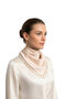 Plain Silk Handkerchief with Cream Border - 2