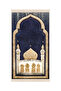 Navy Blue Sponge Velvet Prayer Rug