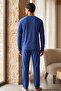 Saks Geyik Embroidered Cotton Lycra Knitted Pajama Set 26241802-1 - 3