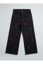 Girl's Cherry Embroidered Jeans - 2