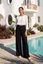 Pile Detailed Wide Leg Trousers 16231 Black - 4