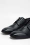 Men's Genuine Leather Black Classic Shoes - 3