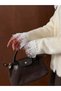 Lace Collar Detailed Plush Cardigan 2901 - Ecru - 3