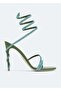 Rene Caovilla Cleo crystal-embellished womens sandals Green - 2