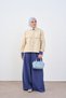 Women's Double Color Detail Double Pocket Suit Blue - 2