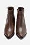 Women's pointed toe high heel boots genuine leather isolde brown - 4