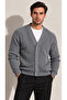 Men's V-Neck Buttoned Medium Slim Knitwear Cardigan